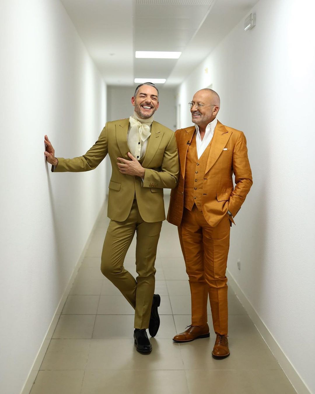 Cláudio Ramos e Manuel Luís Goucha no reality show da TVI 